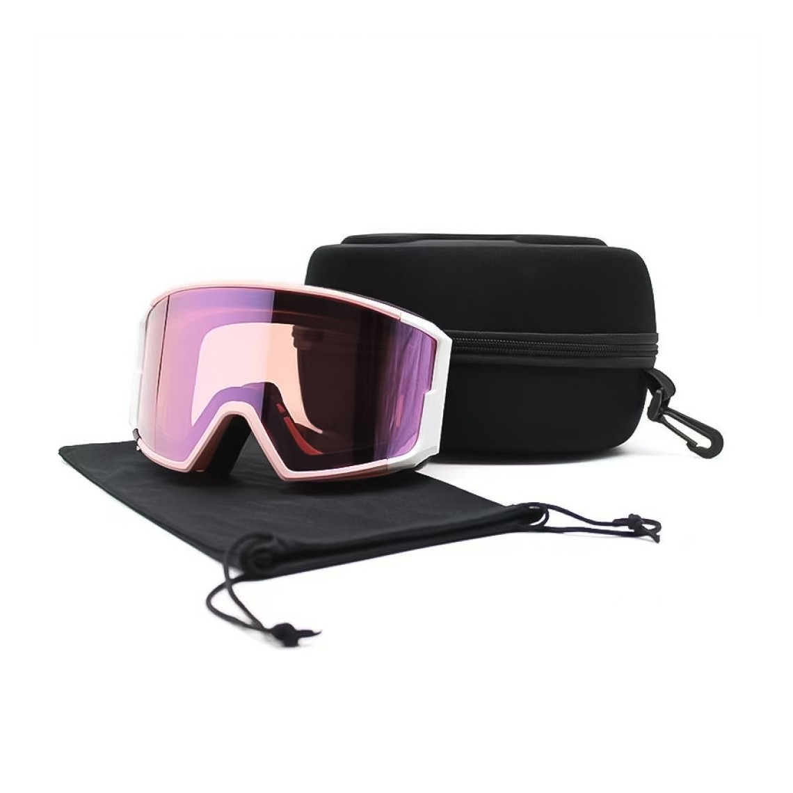Photochromic lenses with pearlescent anti-fog ski goggles