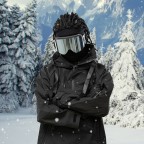 Cylindrical double-layer anti-fog ski goggles