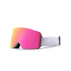 Cylindrical double-layer anti-fog ski goggles