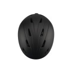 One-piece molded sports ski helmet