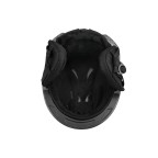 One-piece molded sports ski helmet