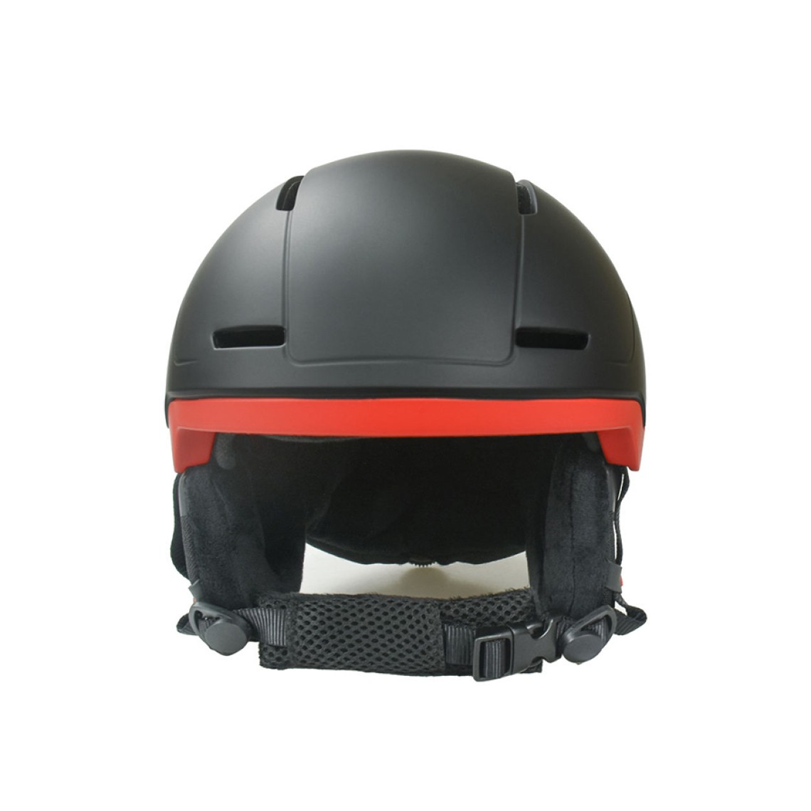 Double-layer ski protective helmet
