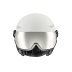 Sweatproof and breathable ski helmet with goggles
