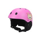 Classic blue animal print ski helmet