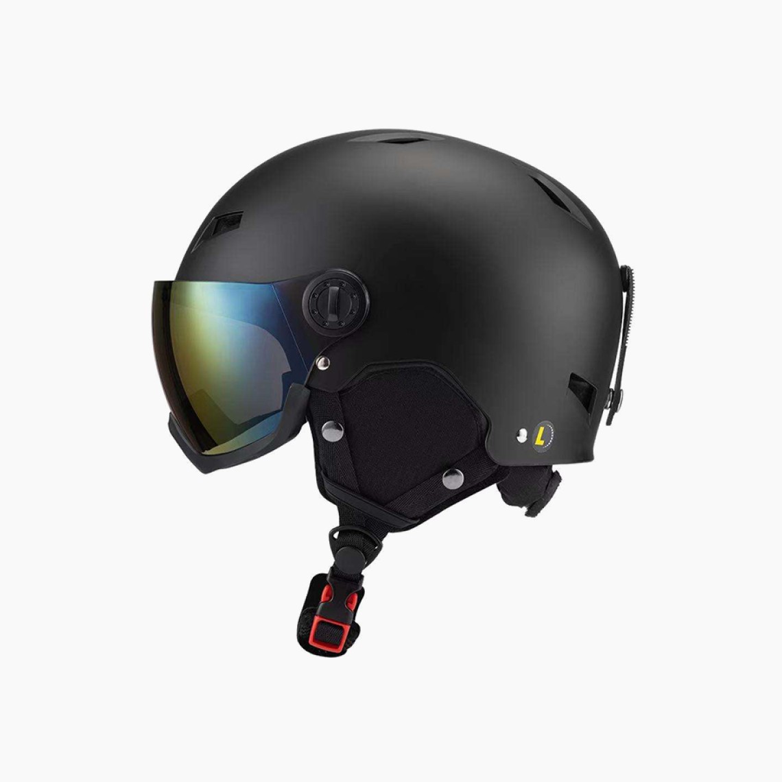 Adult winter ski helmet with goggles