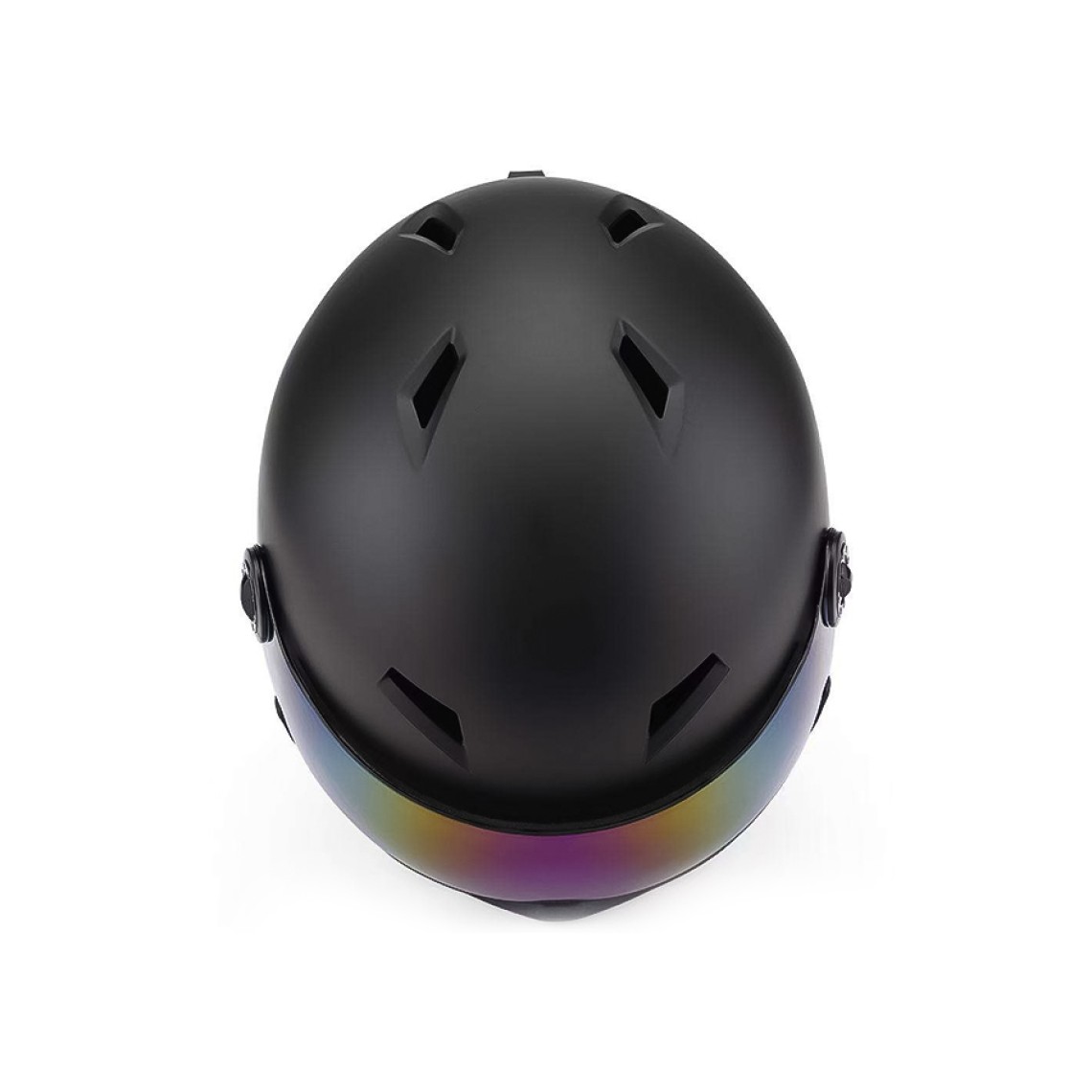 Adult winter ski helmet with goggles