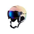 Adjustable anti-collision and shock-absorbing ski helmet
