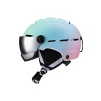 Adjustable anti-collision and shock-absorbing ski helmet