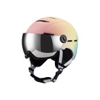Adjustable anti-collision and shock-absorbing ski helmet
