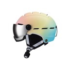 Adjustable anti-collision and shock-absorbing ski helmet