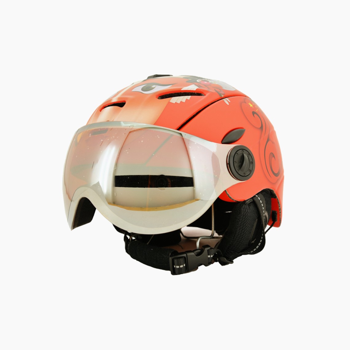 Orange Fashionable Sweatproof and Breathable Snow Helmet