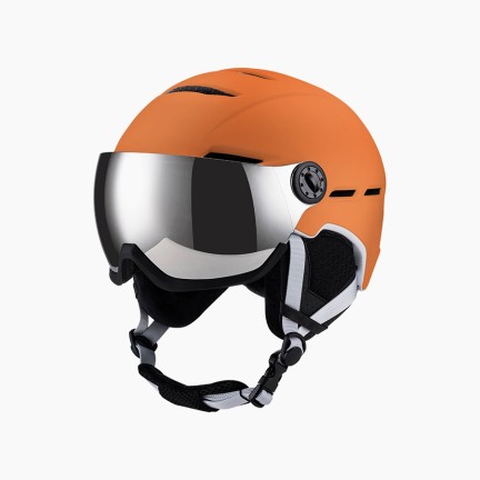 Adult ski helmet with goggles for UV protection