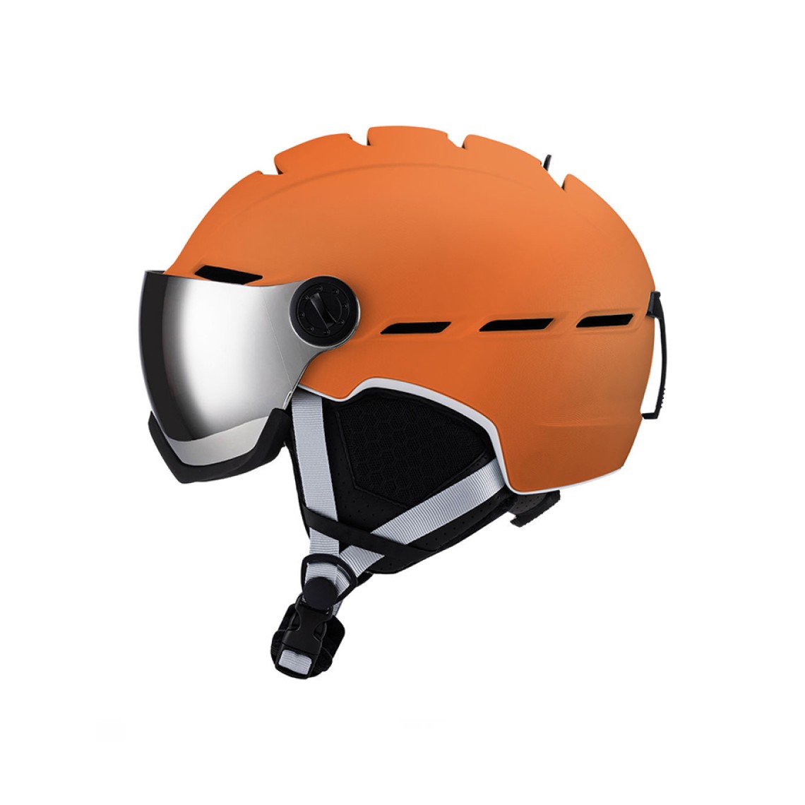 Adult ski helmet with goggles for UV protection