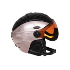 Anti-glare and anti-reflective ski helmet