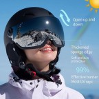 High-quality detachable ski helmet