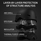 High-quality detachable ski helmet