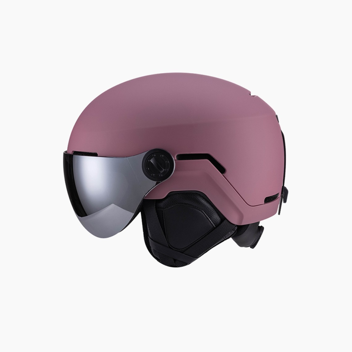 Skiing and ski helmet with goggles