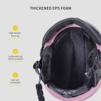 Skiing and ski helmet with goggles