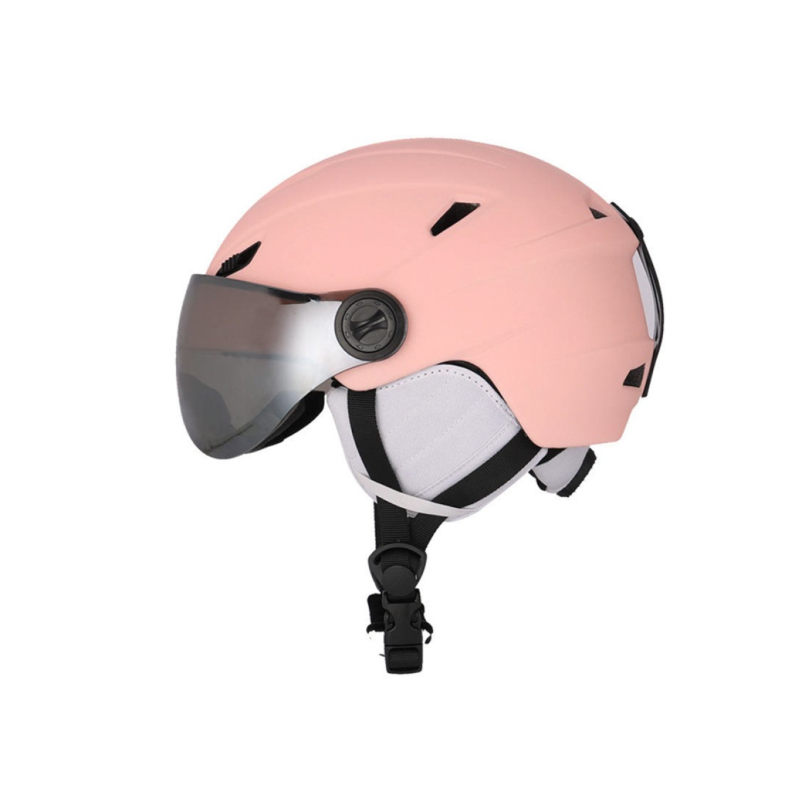 Anti-fog integrated ski helmet
